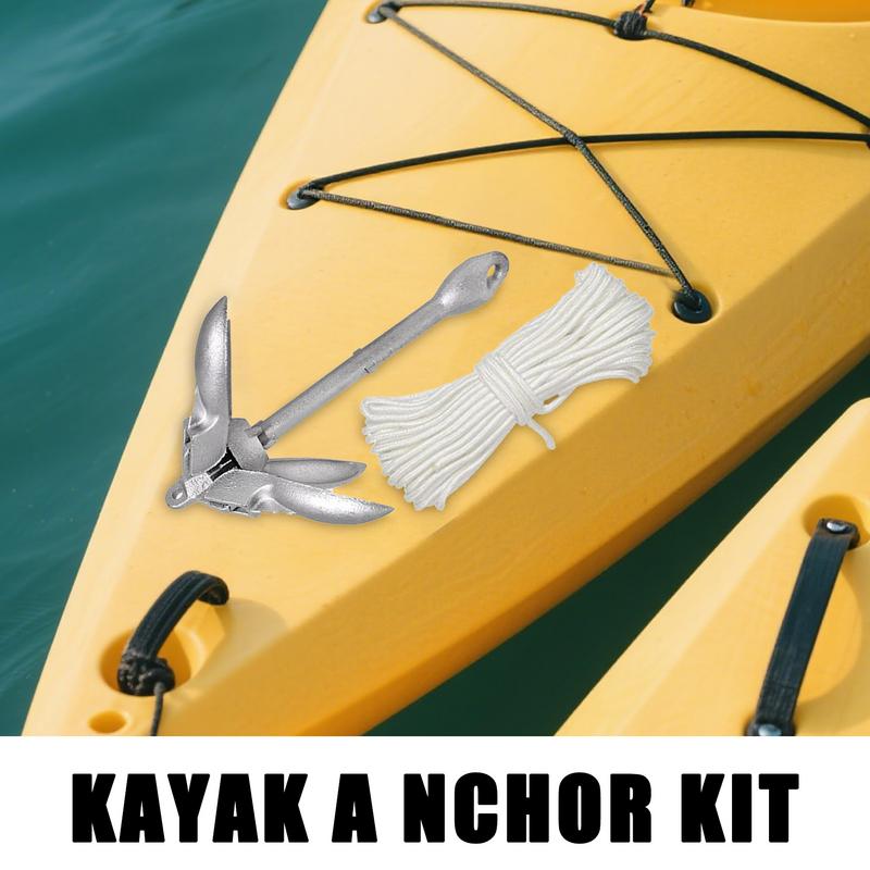 Fishing Kayak Anchor - Ancre de canoë, système d'ancrage Compact