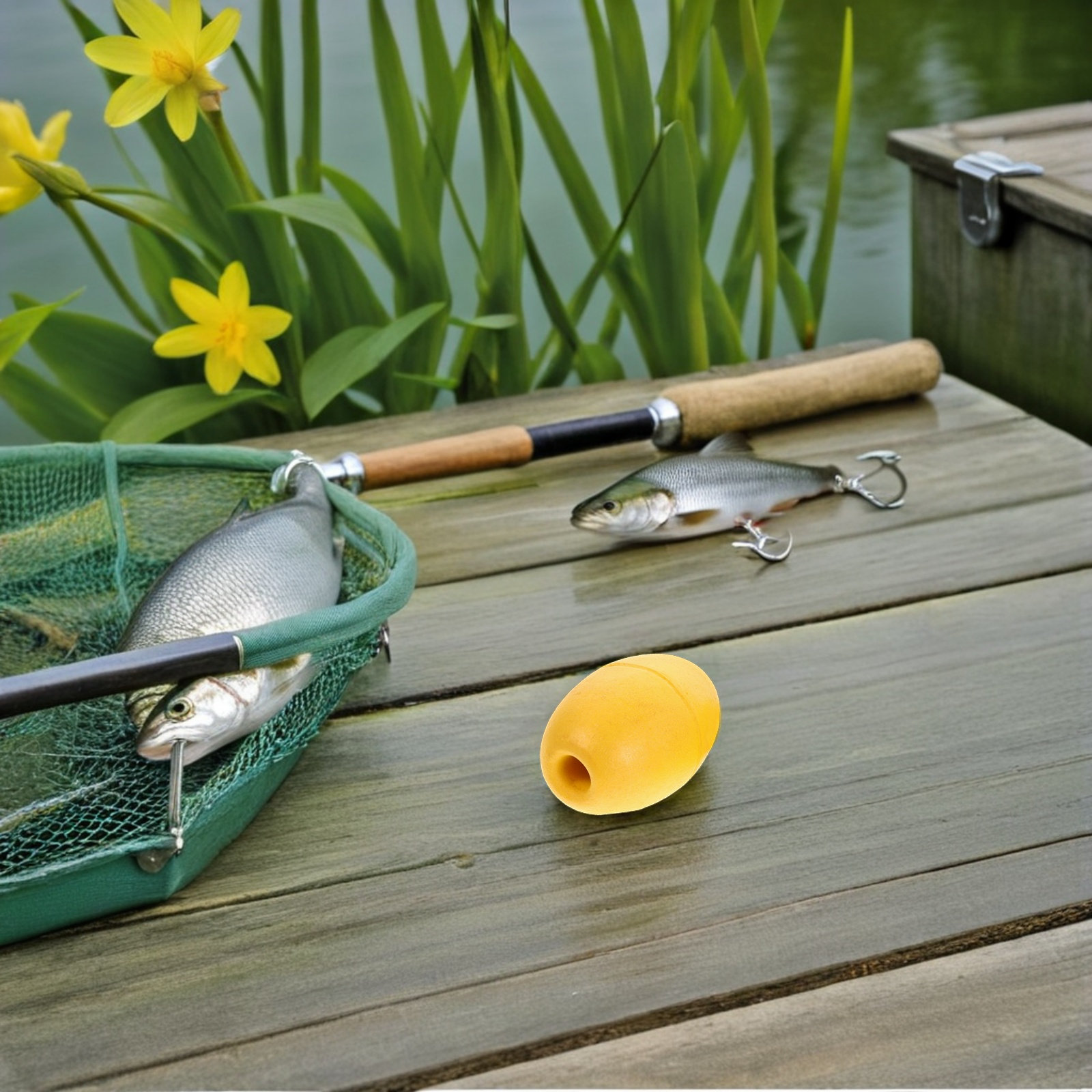 Fishing Kayak Anchor - 8 bouées flottantes ovales haute visibilité