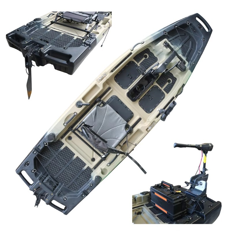 Fishing Kayak Pedal Drive - Kayak de pêche motorisé 1 personne