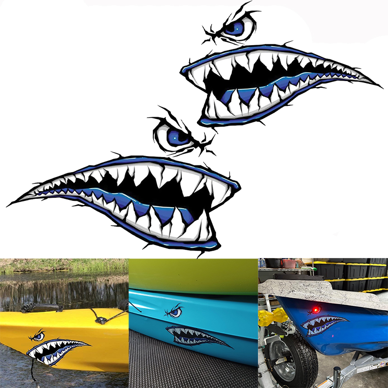 Fishing Kayak Sit On Top - Autocollants en vinyle imperméables pour bateau,