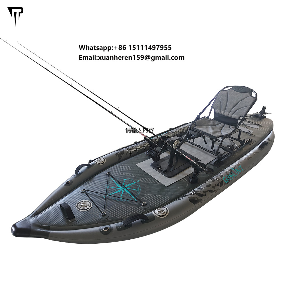 Fishing Kayak Pedal Drive - Kayak gonflable JTRDA 2024, nouveau modèle,