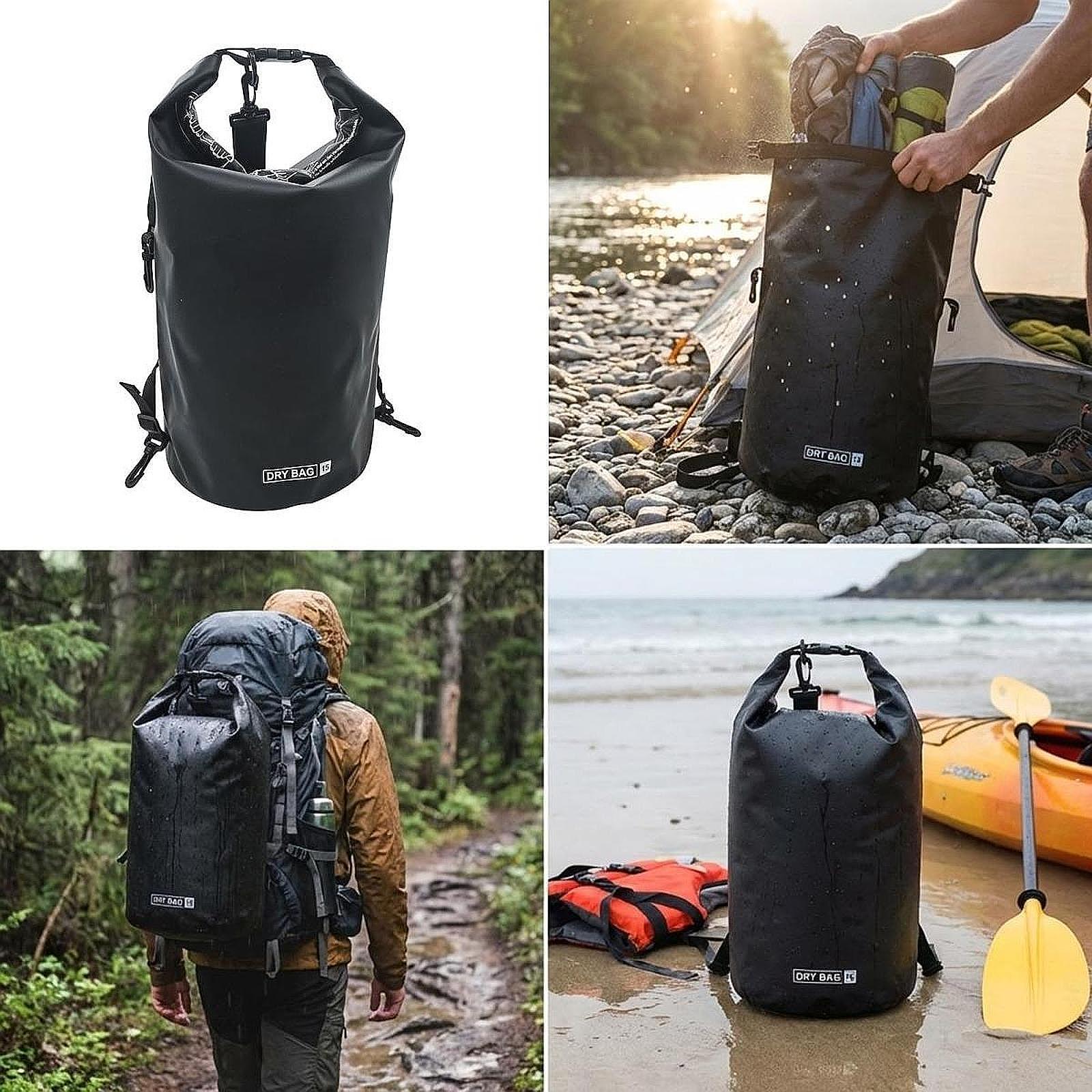 Fishing Kayak Storage Bag - Sac étanche avec sangle réglable, organisateur