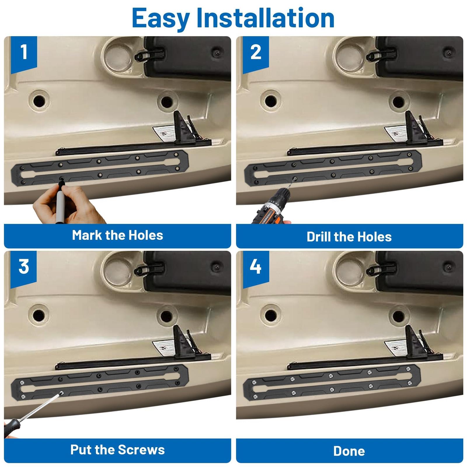 2 rails de fixation pour kayak - Fishing Kayak Anchor avis et prix