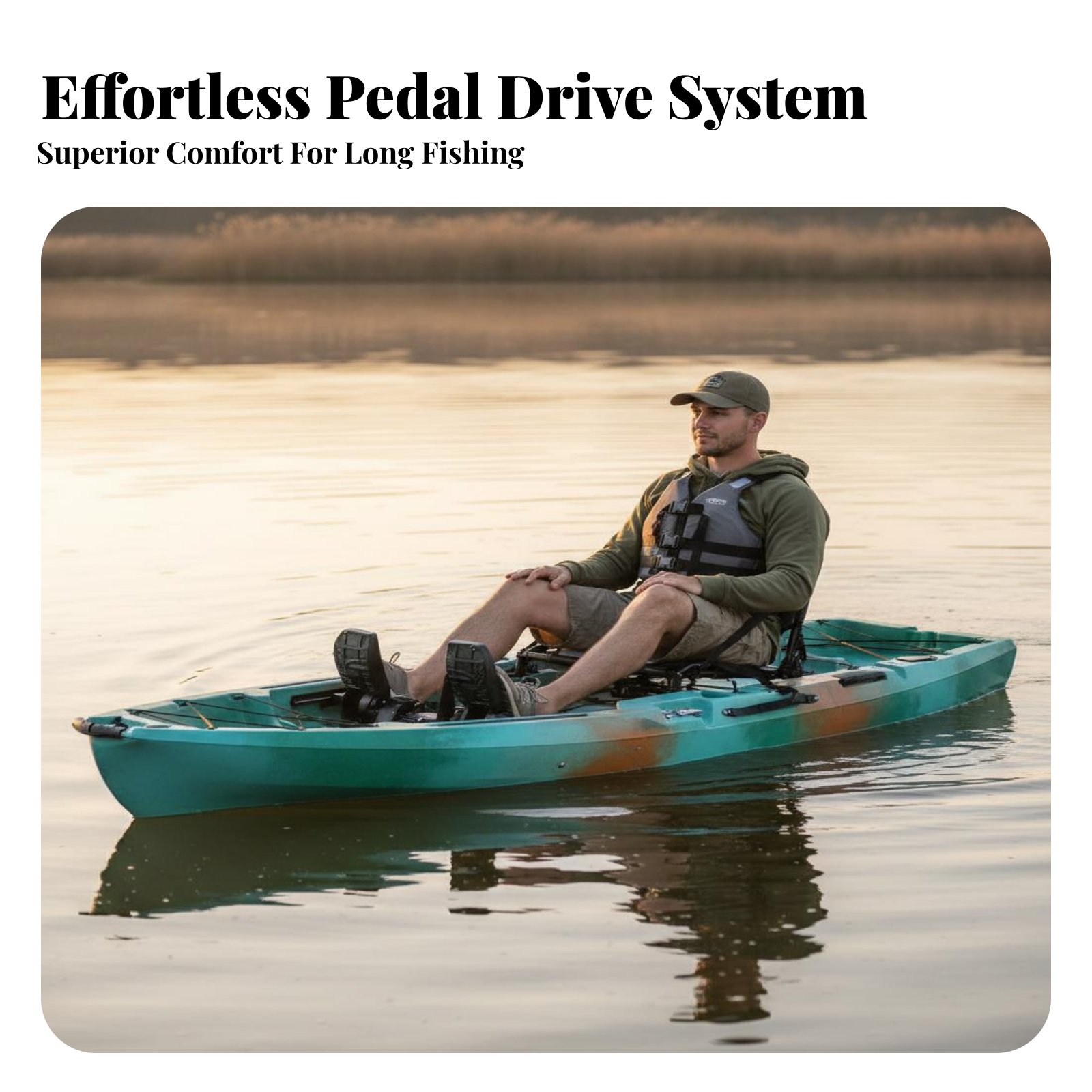 Bateau de pêche à pédales plia - Fishing Kayak Pedal Drive avis et prix