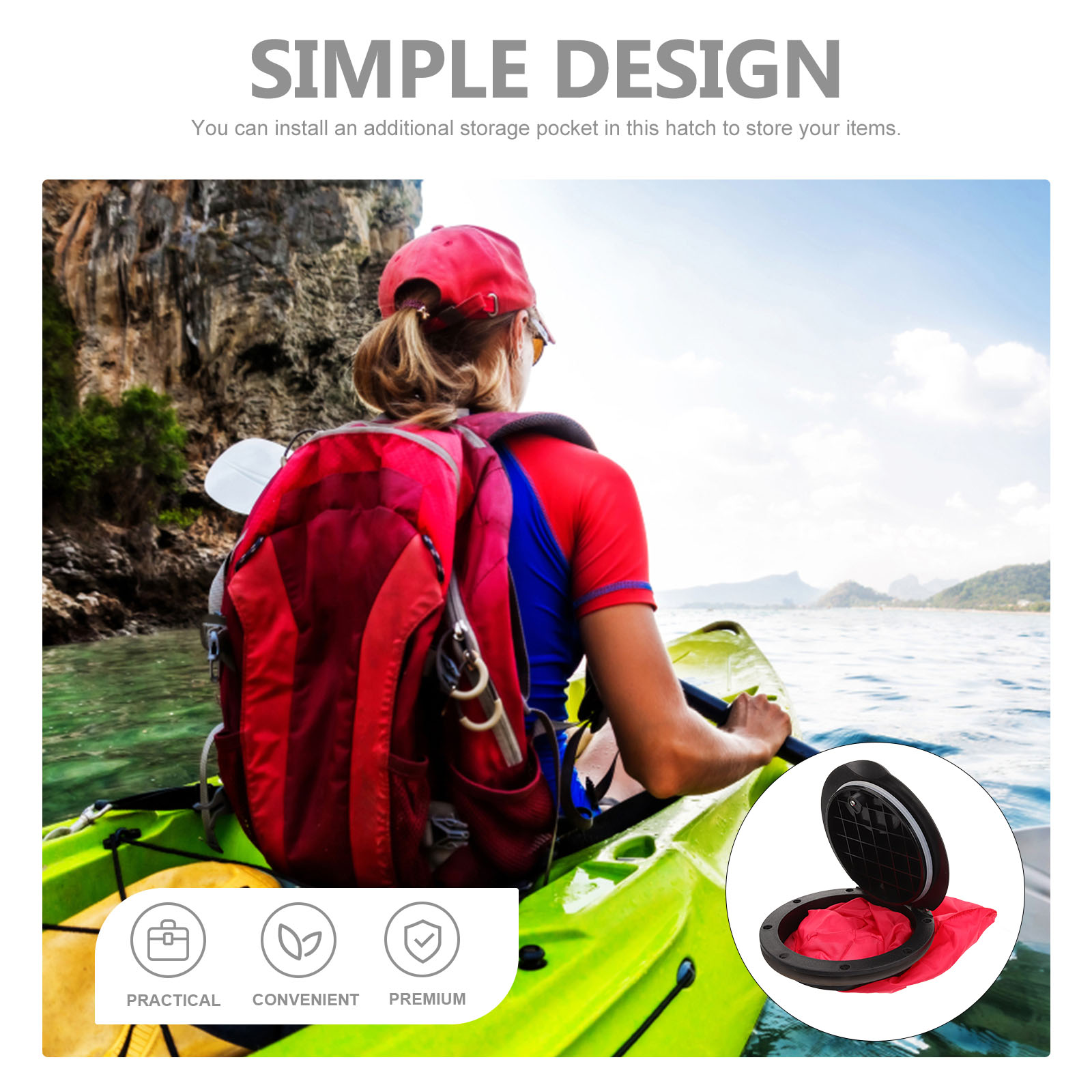 Couvercle d'étanchéité étanche - Fishing Kayak Cart avis et prix