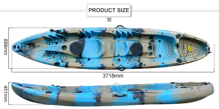Kayak Tandem Rotomoulé 2026 po - Fishing Kayak Sit In avis et prix