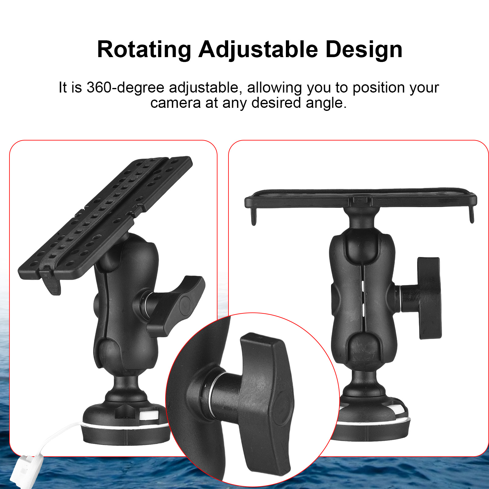 Support de détecteur de poisso - Fishing Kayak Fish Finder Mount avis et prix