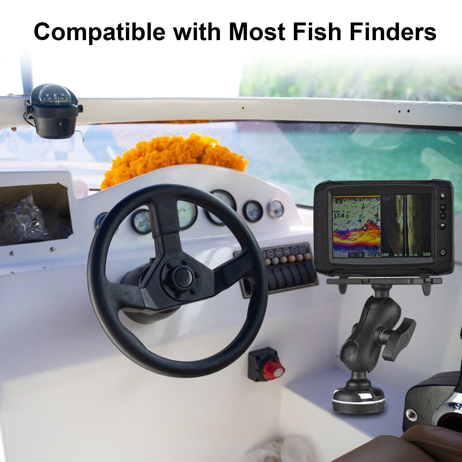 Support de détecteur de poisso - Fishing Kayak Fish Finder Mount avis et prix